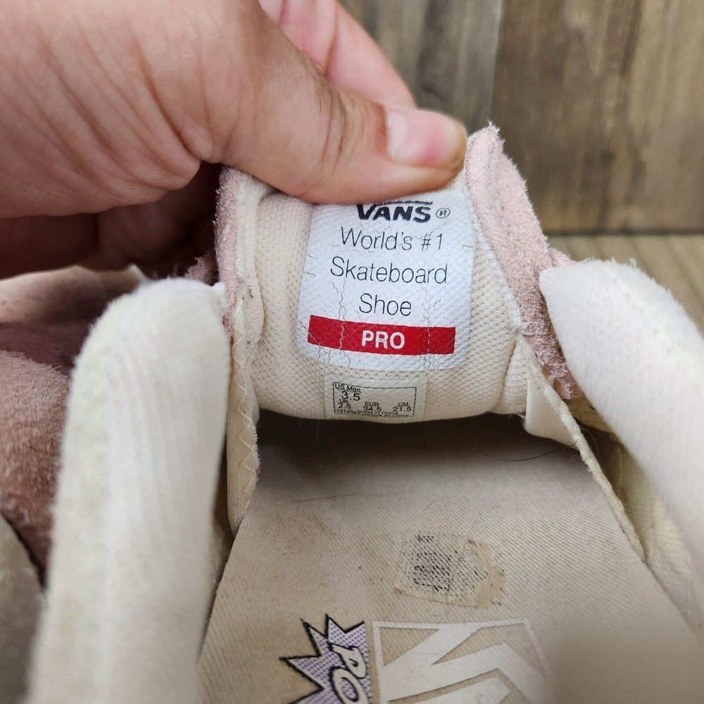 Women's Vans Sk8 Pro Size 5 Pink Suede Skatboarding Shoes - Picture 9 of 10